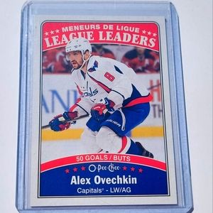 Alexander Ovechkin 2016/17 OPC League Leaders in Goals Washington Capitals Card